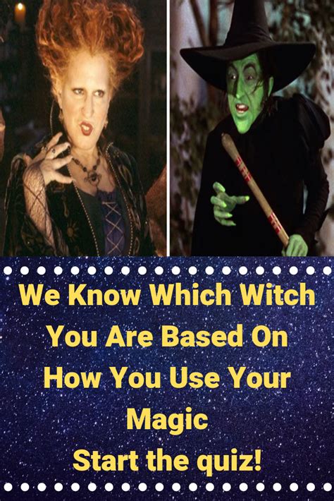Uncover your true witch identity quiz